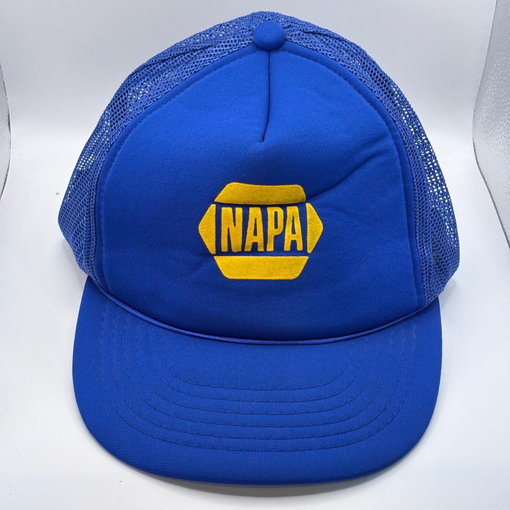 The Louisville Line‎ NAPA Trucker Hat Mens OSFA Blue Vintage Mesh Snapback Cap